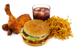 A comida rápida está contraindicada na pancreatite